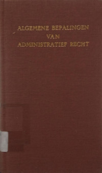 Image of Algemene Bepalingen van Administratief Recht