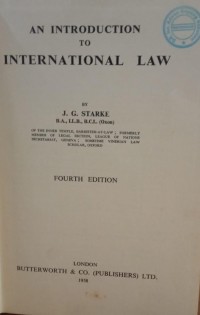Image of An Introduction to International Law