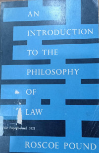 Image of An Introduction to the Philosophy of Law