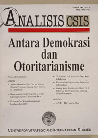 Image of Analisis CSIS Vol. XXV No.3, Tahun 1996: Antara Demokrasi dan Otoritarianisme