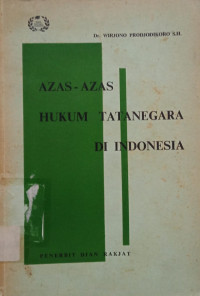 Image of Azas-Azas Hukum Tata Negara di Indonesia