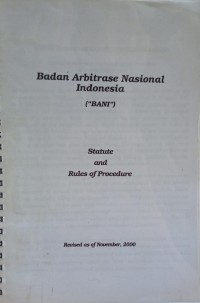 Image of Badan Arbitrase Nasional Indonesia (BANI)