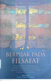 Image of Berpijak Pada Filsafat Buku Dua: Estetika & Filsafat Antropologi