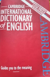 Image of Cambridge International Dictionary of English