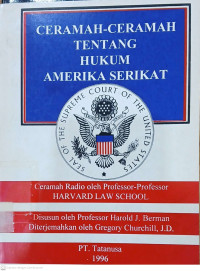 Image of Ceramah-Ceramah tentang Hukum Amerika Serikat