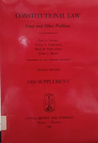 Image of Constitutional Law: Cases and Other Problems