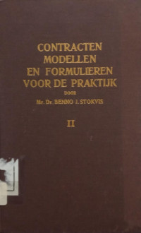 Image of Contracten Modellen en Formulieren Voor de Praktijk: II