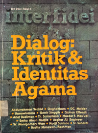 Image of Dialog: Kritik dan Identitas Agama