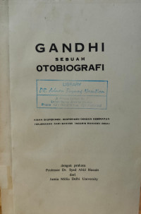 Image of Gandhi: Sebuah Otobiografi