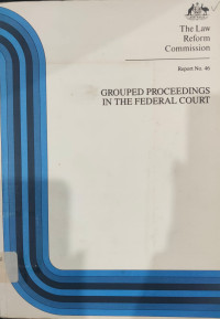Image of Group Proceedings In The Federal Court