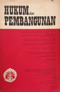 Image of Hukum dan Pembangunan Vol. IX No. 1, Januari 1979