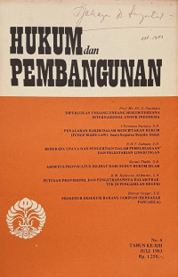 Image of Hukum dan Pembangunan Vol. XIII No. 4, Juli 1983