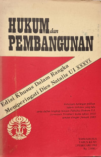 Image of Hukum dan Pembangunan Vol. XV No. 2, Februari 1985