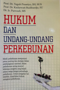Image of Hukum dan Undang-Undang Perkebunan