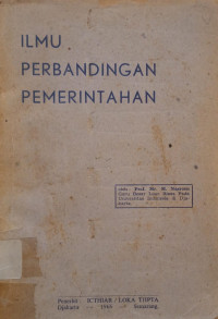 Image of Ilmu Perbandingan Pemerintahan