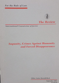 Image of Impunity, Crimes Against Humanity, and Forced Disappearance