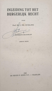 Image of Inleiding tot het Burgerlijk Recht: Algemene Beginselen