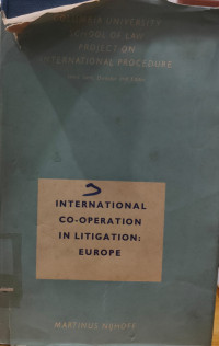 Image of International Co-Operation In Litigation: Europe