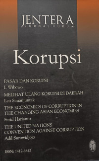 Image of Jentera (Jurnal Hukum): Korupsi