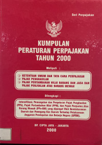 Image of Kumpulan Peraturan Perpajakan Tahun 2000