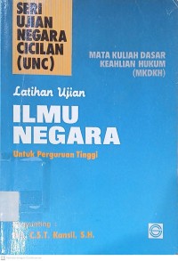 Image of Latihan Ujian Ilmu Negara Untuk Perguruan Tinggi