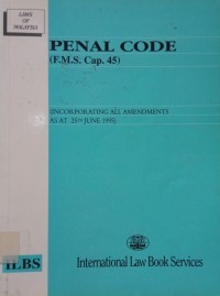 Image of Laws of Malaysia: Penal Code (F.M.S. Cap. 45)