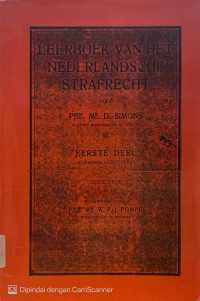 Image of Leerboek Van Het Nederlandsche Strafrecht