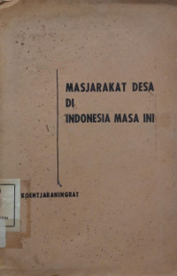 Image of Masjarakat Desa di Indonesia Masa ini