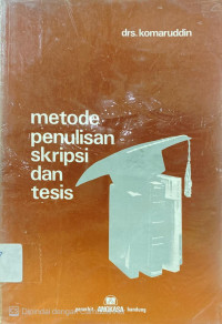 Image of Metode Penulisan Skripsi Dan Tesis