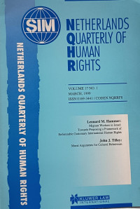 Image of Netherlands Quarterly of Human Rights Volume 17 No. 1