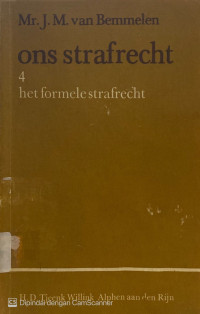 Image of Ons Strafrecht