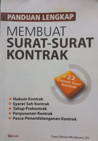 Image of Panduan Lengkap Membuat Surat-Surat Kontrak