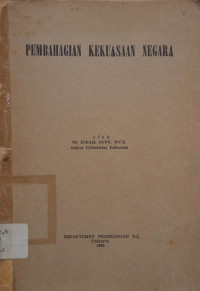 Image of Pembahagian Kekuasaan Negara