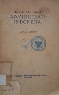 Image of Pengantar Hukum Administrasi Negara Indonesia