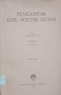 Image of Pengantar Ilmu Politik Dunia