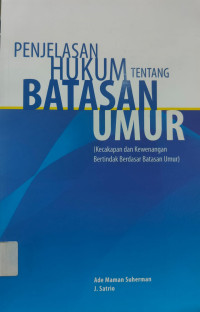 Image of Penjelasan Hukum Tentang Batasan Umur