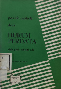 Image of Pokok-Pokok Dari Hukum Perdata