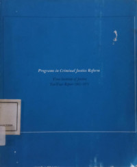 Image of Programs in Criminal Justice Reform