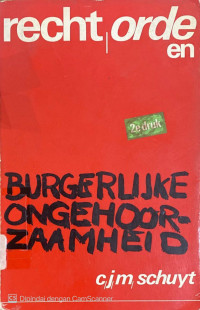 Image of Recht, Orde En Burgerlijke Ongehoorzaamheid
