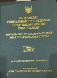 Image of Reformasi Perpajakan Dan Peranan BPKP Dalam Sistim Pengawasan