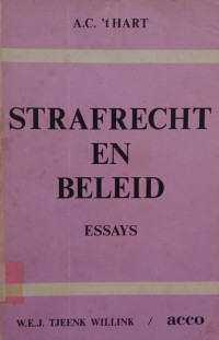 Image of Strafrecht En Beleid
