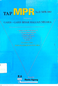 Image of TAP MPR No. II/MPR/1983 tentang Garis-Garis Besar Haluan Negara