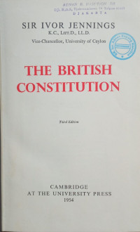 Image of The British Constitution