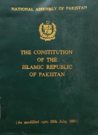 Image of The Constitution of The Islamic Republic of Pakistan