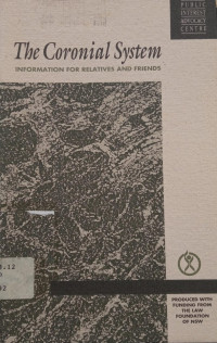 Image of The Coronial System: Information for Relatives and Friends