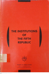 Image of The Institutions of the Fifth Republic