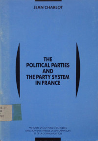 Image of The Political Parties and The Party System in France