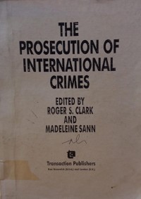 Image of The Prosecution of International Crimes