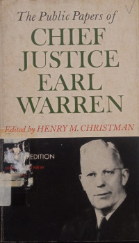 Image of The Public Papers of Chief Justice Earl Warren
