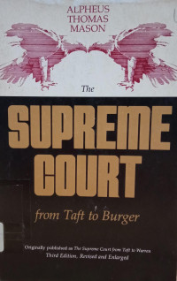 Image of The Supreme Court from Taft to Burger
